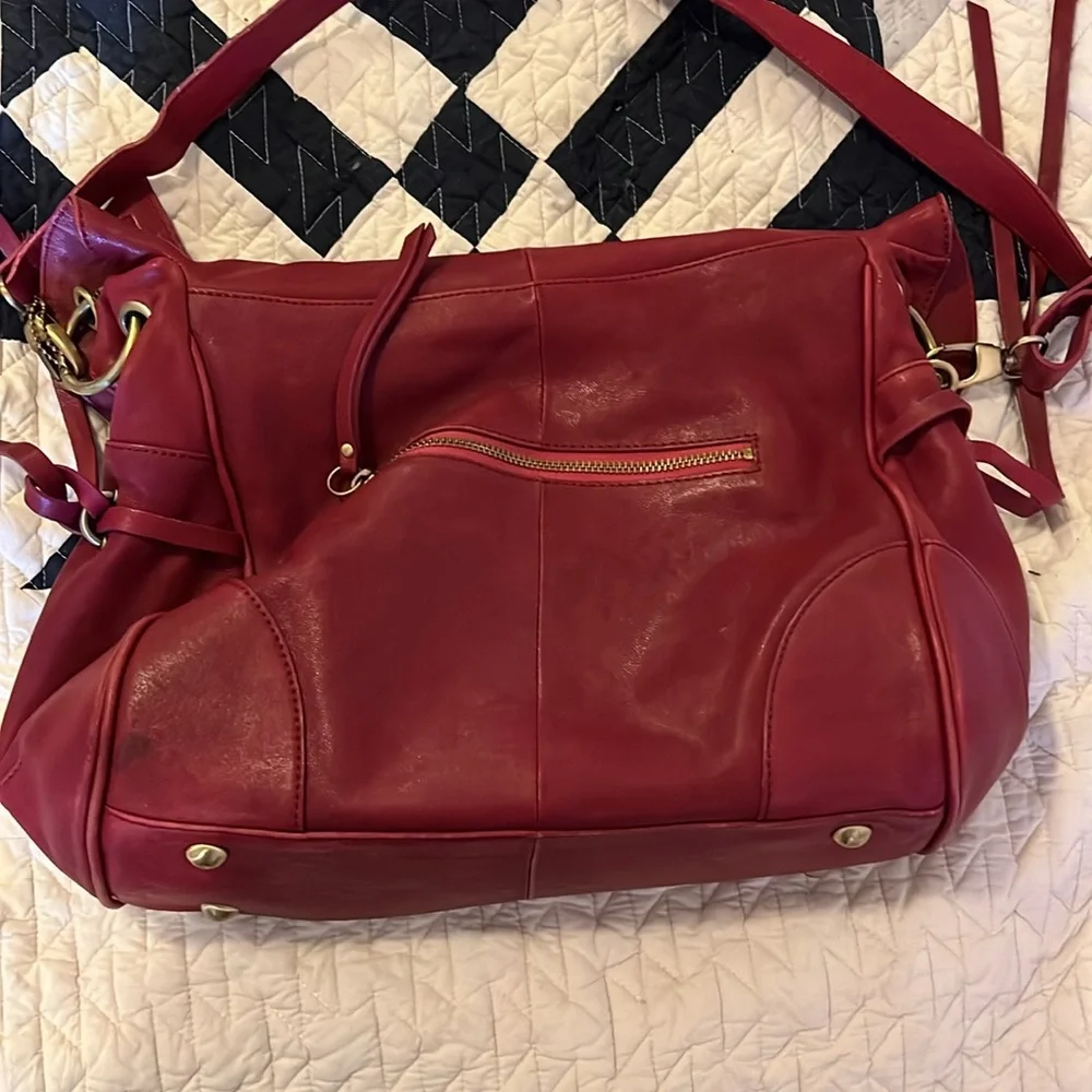 Large Sorial hobo style purse purple